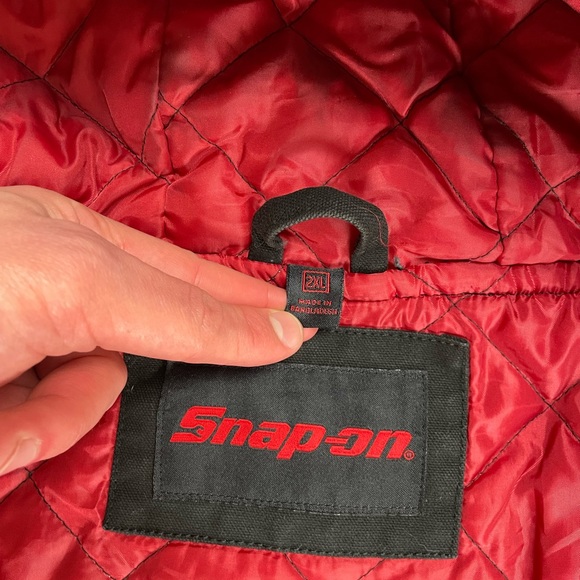 Vintage Snap-On quilt lined full zip up hooded jacket - Picture 6 of 13